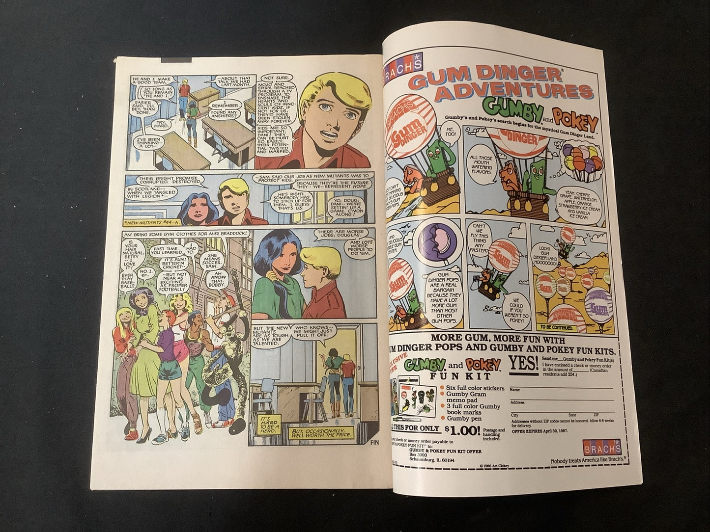 NEW MUTANTS ANNUAL #2 (1986) VF+ (8.5) 1st App Betsy As Psylocke, Newsstand