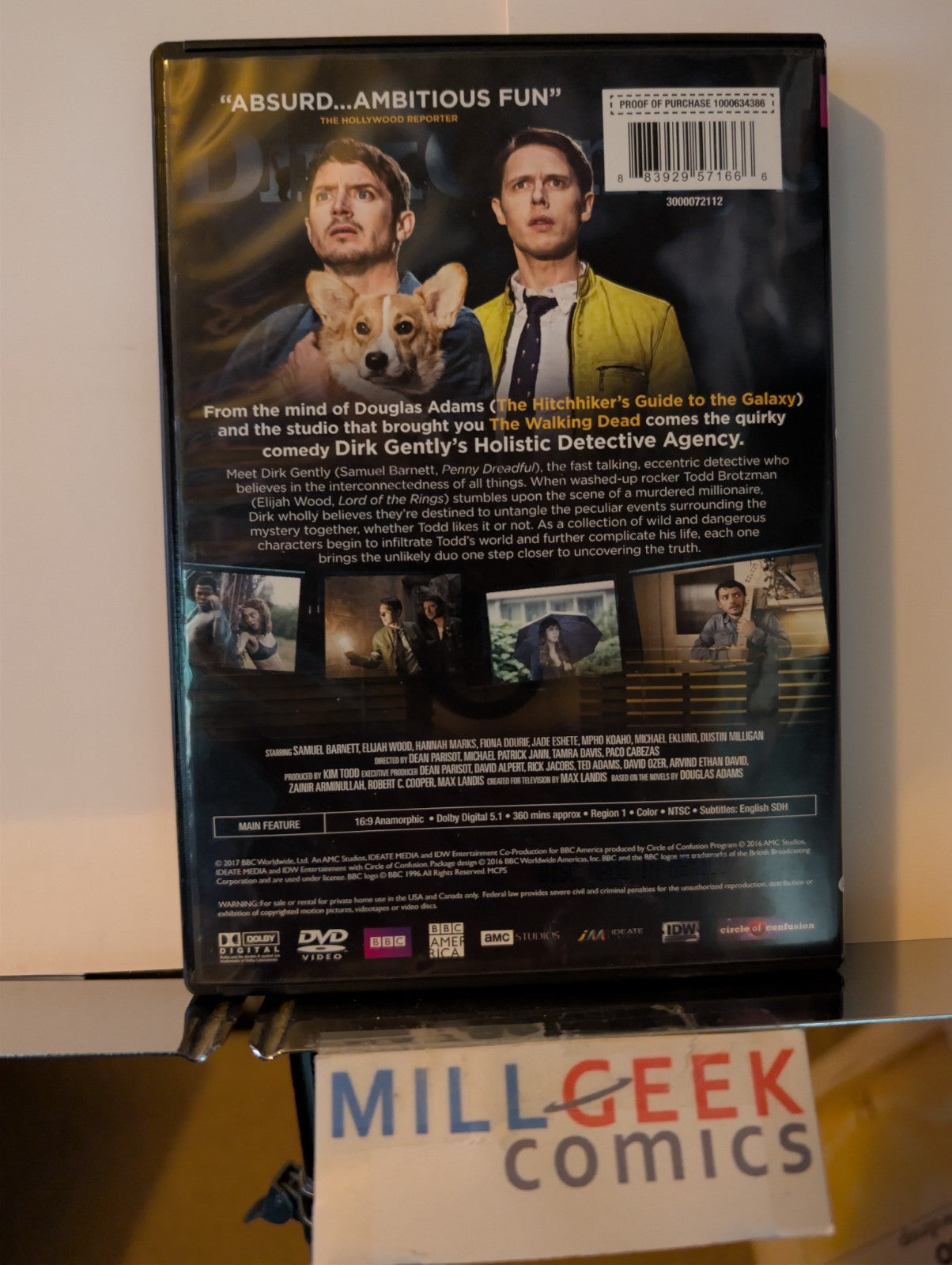 Dirk Gently's Holistic Detective Agency, Season 1, Elijah Wood (DVD) -JD
