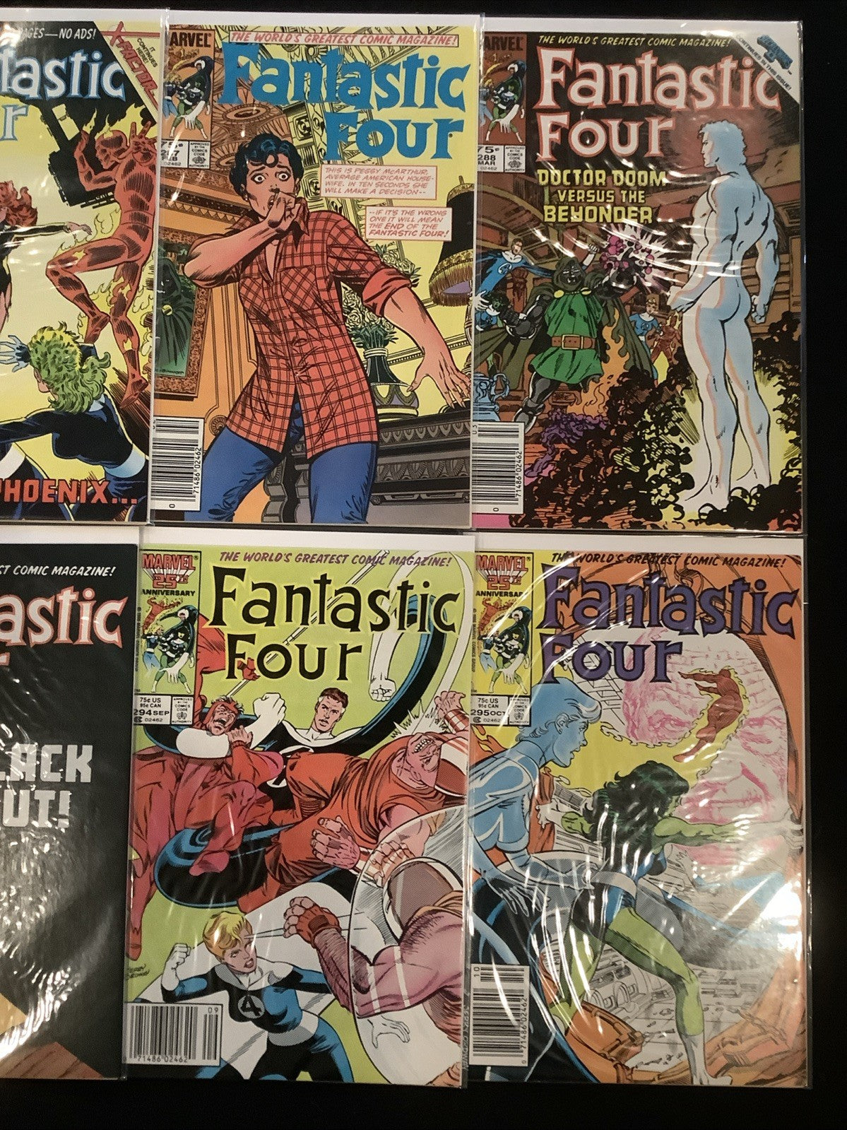Fantastic Four #282-295 Comic Lot, Marvel, John Byrne, Secret Wars II Tie-in