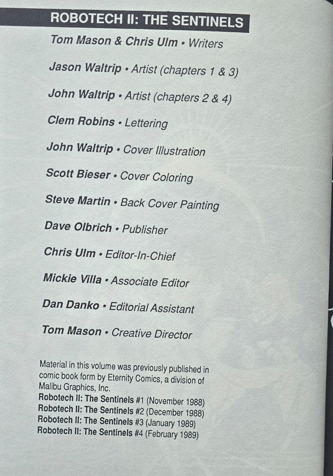 Robotech II The Sentinels Vol. One - A New Beginning - (1st Print, HC w/DJ 1987)