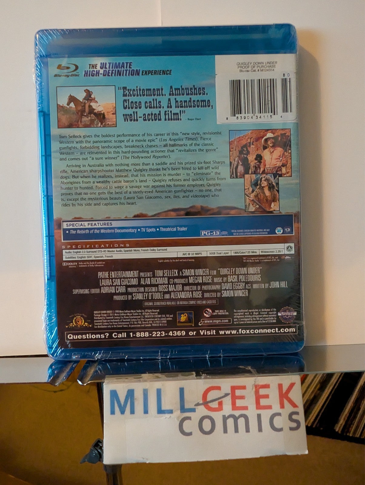 Quigley Down Under / Hostiles, 2 Western Movie Set (Blu-ray) Brand New -JD