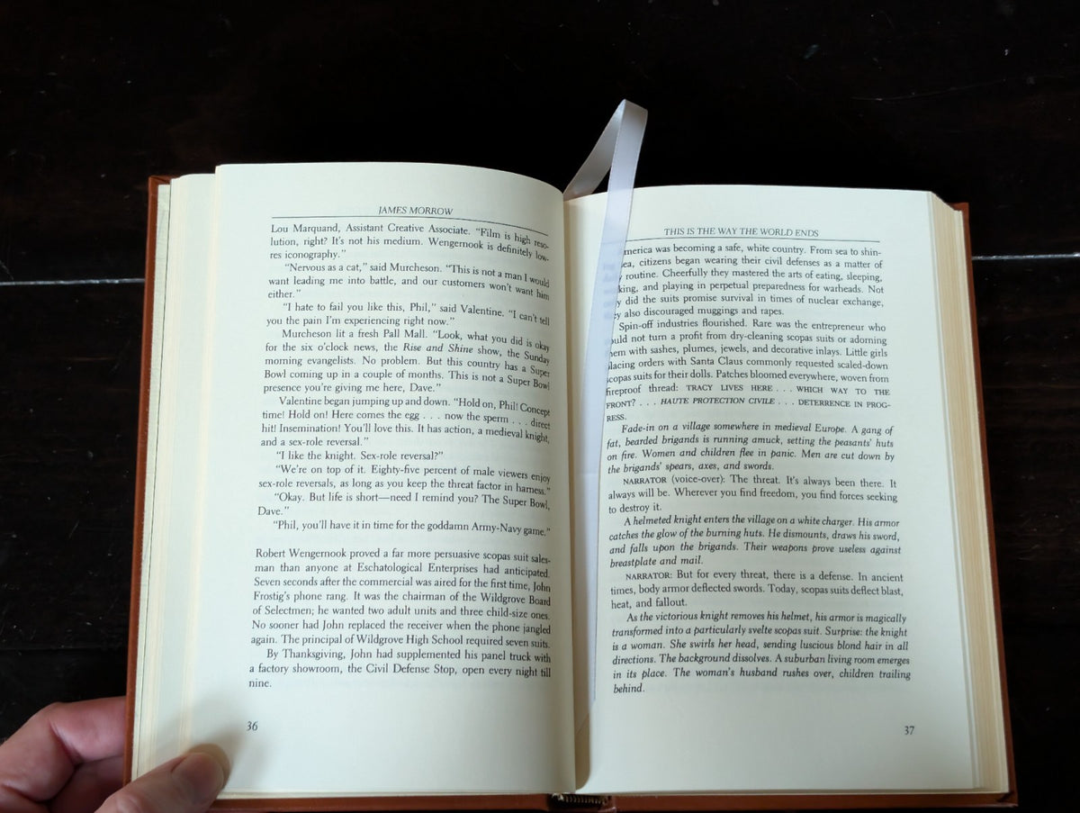 This is the Way the World Ends by James Morrow, Easton Press Leather Bound -JD
