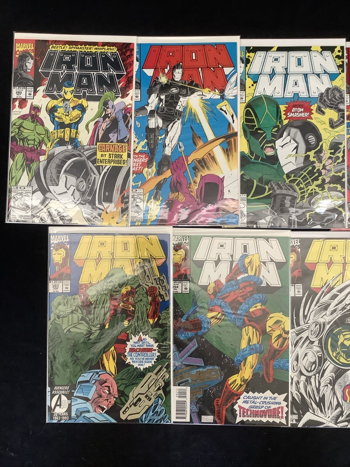Iron Man #285-313 Comic Lot, Marvel, 1st App Hulkbuster Armor + Iron Legion