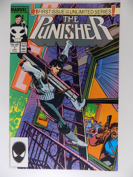 Punisher #1 Marvel Comic July 1987 Very Fine/Near Mint