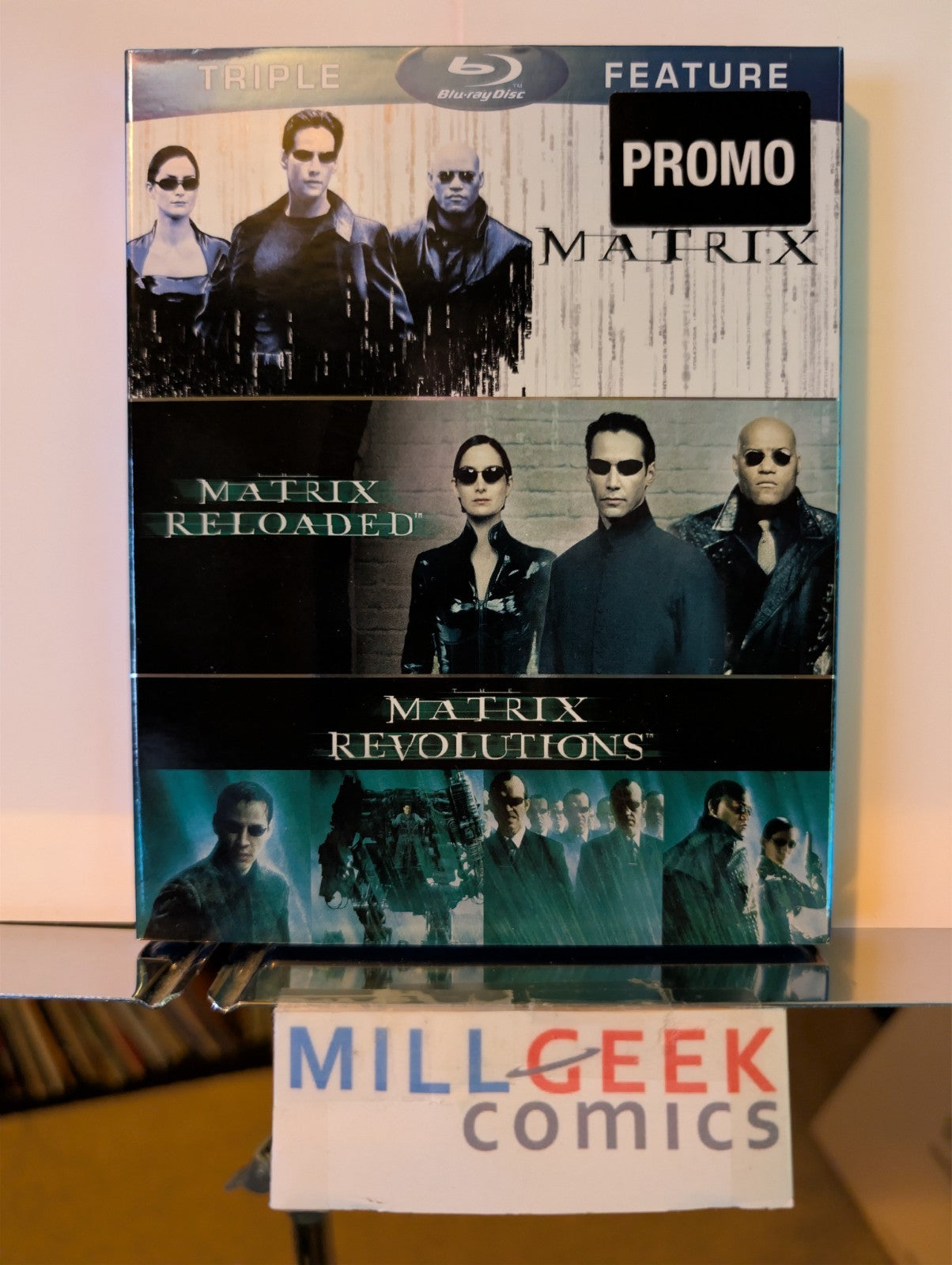 The Matrix / Matrix Reloaded / Matrix Revolutions, Triple Feature (Blu-ray) -JD