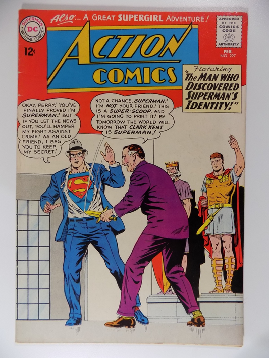 Action #297 DC Comic February 1963 Fine/Very Fine