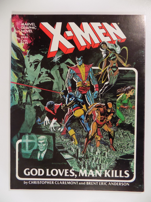 X-Men God Loves, Man Kills Marvel Graphic Novel #5 First Print 1982 Very Fine+