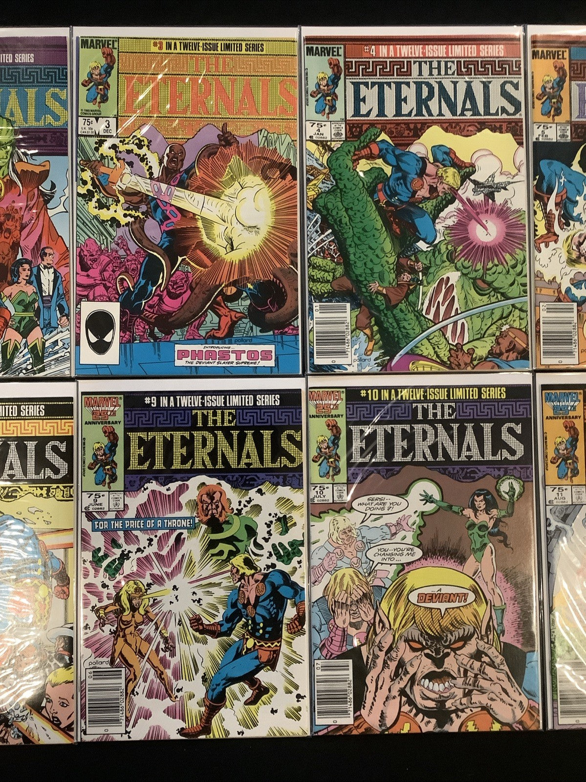 Eternals #1-12 Complete Comic Set, Marvel, Gillis/Buscema/Simonson, 1985
