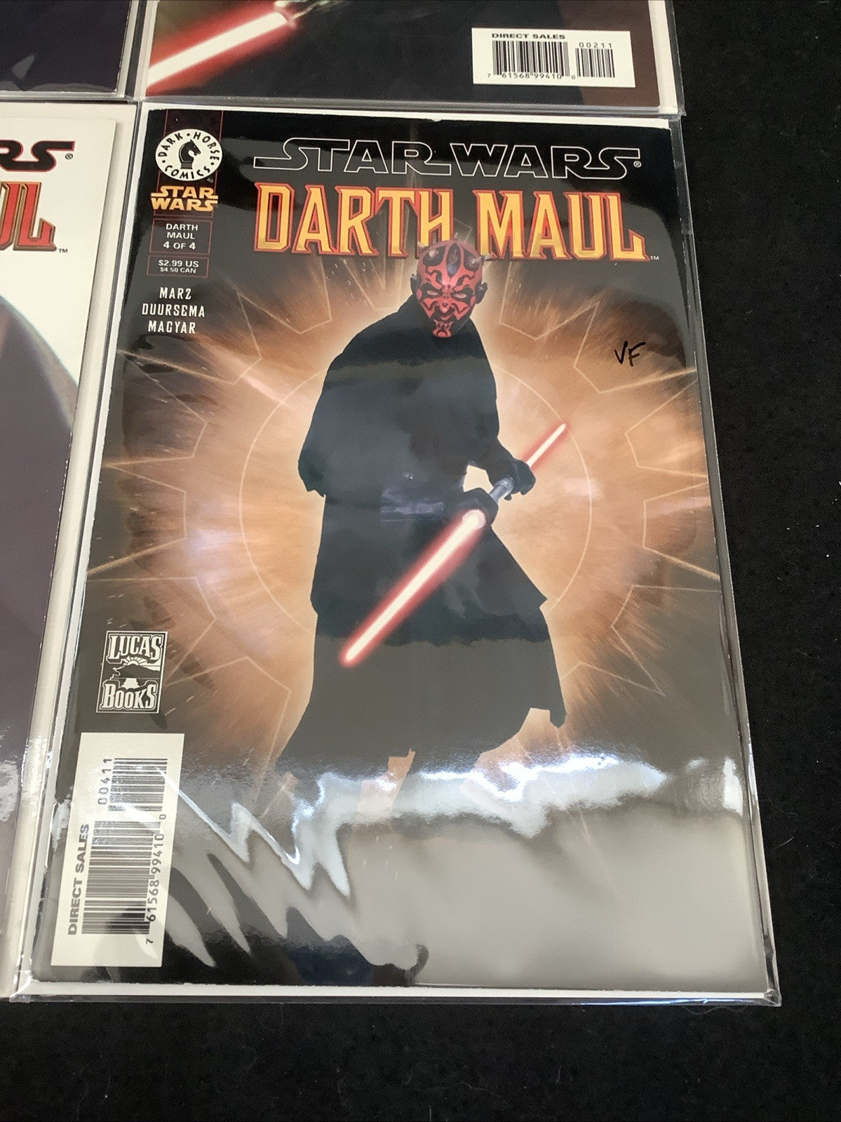 Star Wars Darth Maul #1-4 Complete Comic Set, Dark Horse, Photo Variant Covers