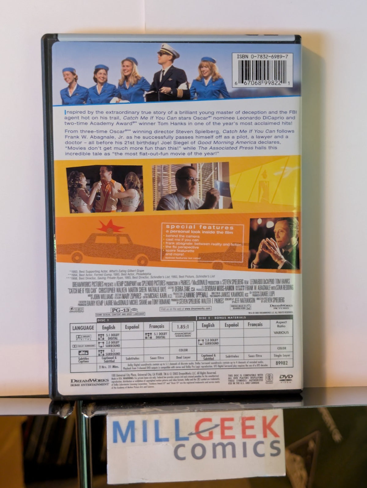 Catch Me If You Can / The Thomas Crown Affair, 2 Caper Movies (DVD) -JD