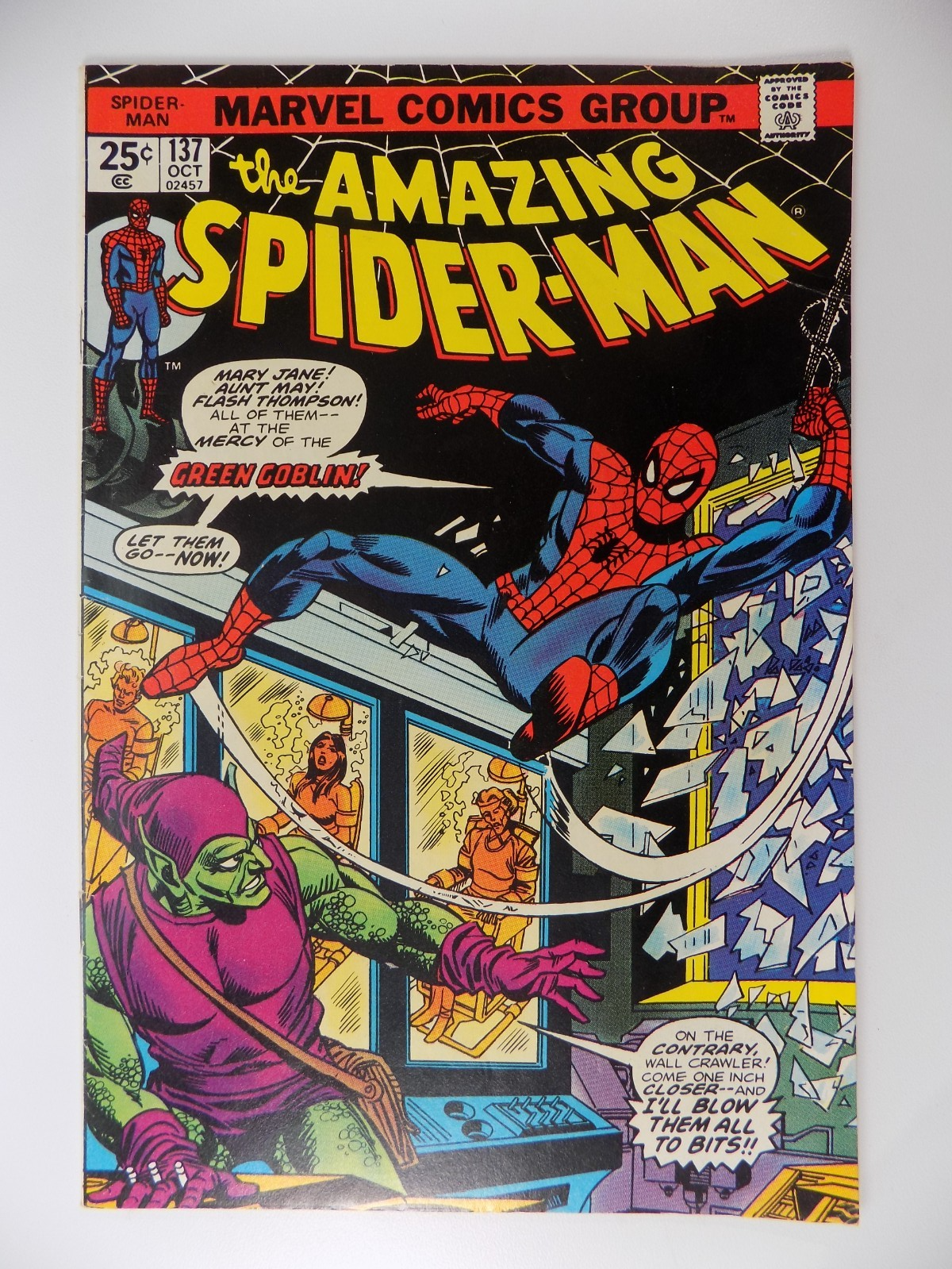 Amazing Spider-Man #137 Marvel Comic Very Fine October 1974