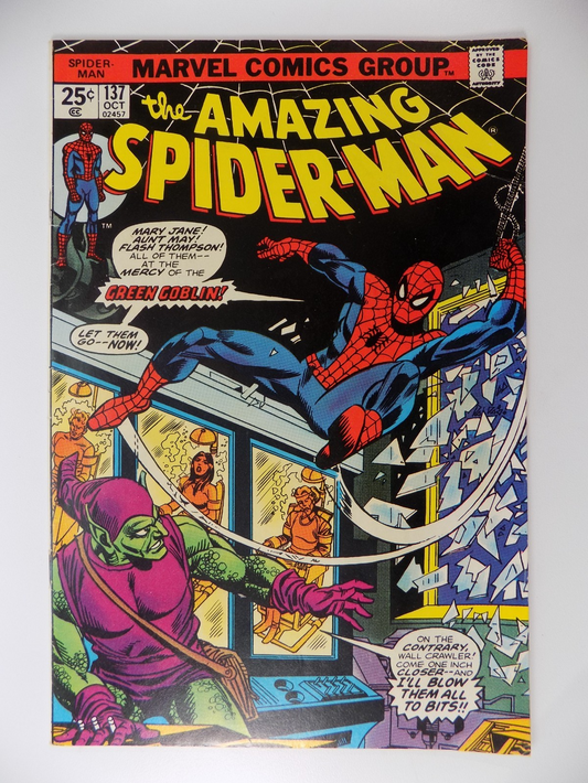 Amazing Spider-Man #137 Marvel Comic Very Fine October 1974