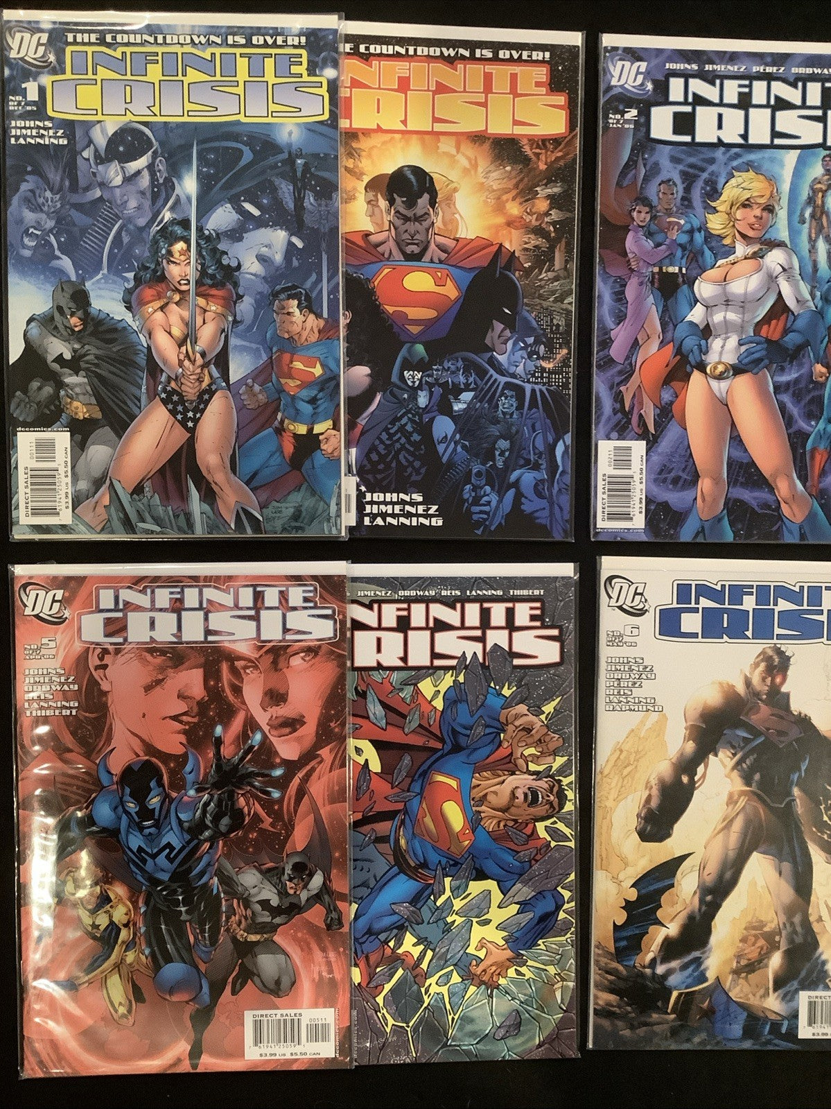 Infinite Crisis #1-7 Complete Comic Set, 1st App Jaimie Reyes, A + B Covers