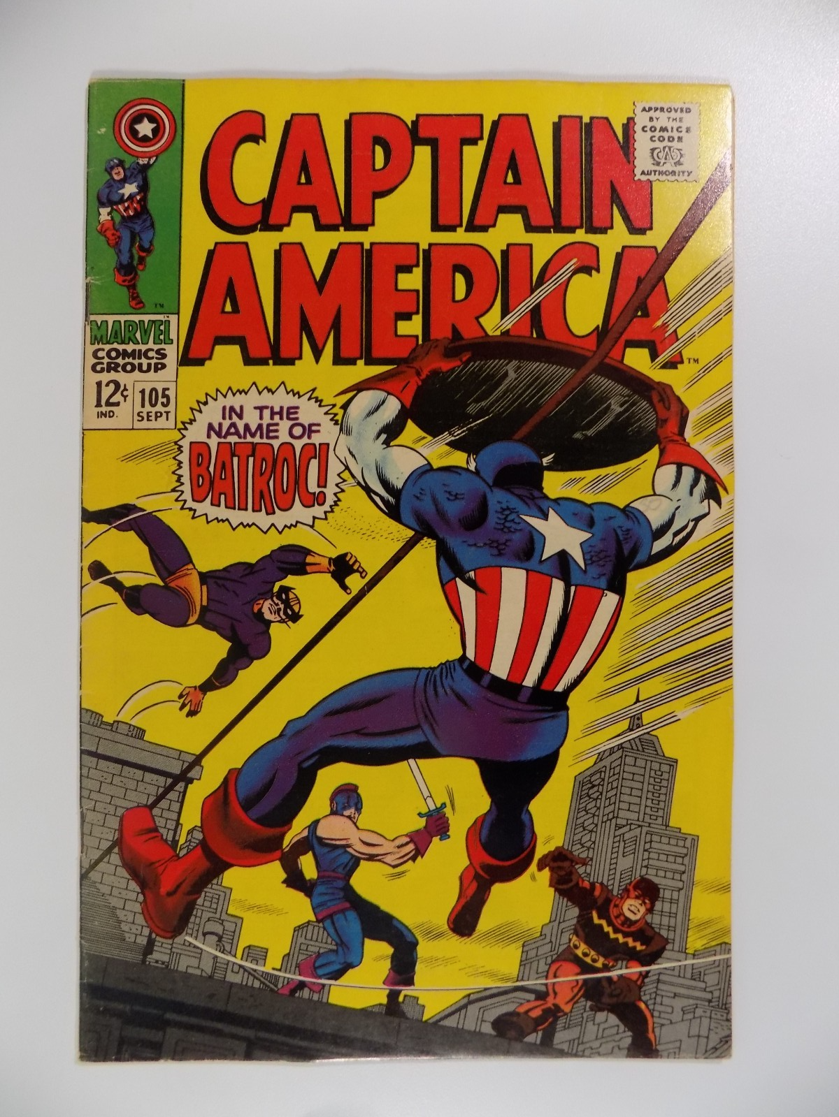 Captain America #105 Marvel Comic September 1968 Fine/Very Fine