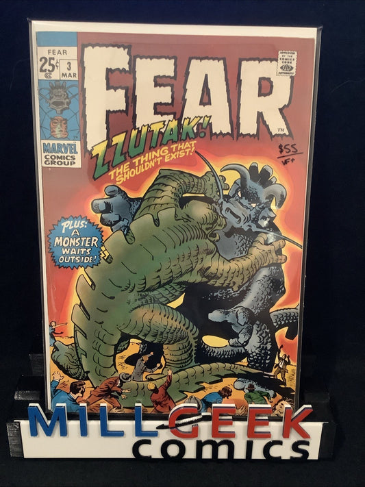 Fear #3 (Marvel Comics March 1971) VF+ (8.5) Classic Marvel Monsters! Zzutak!