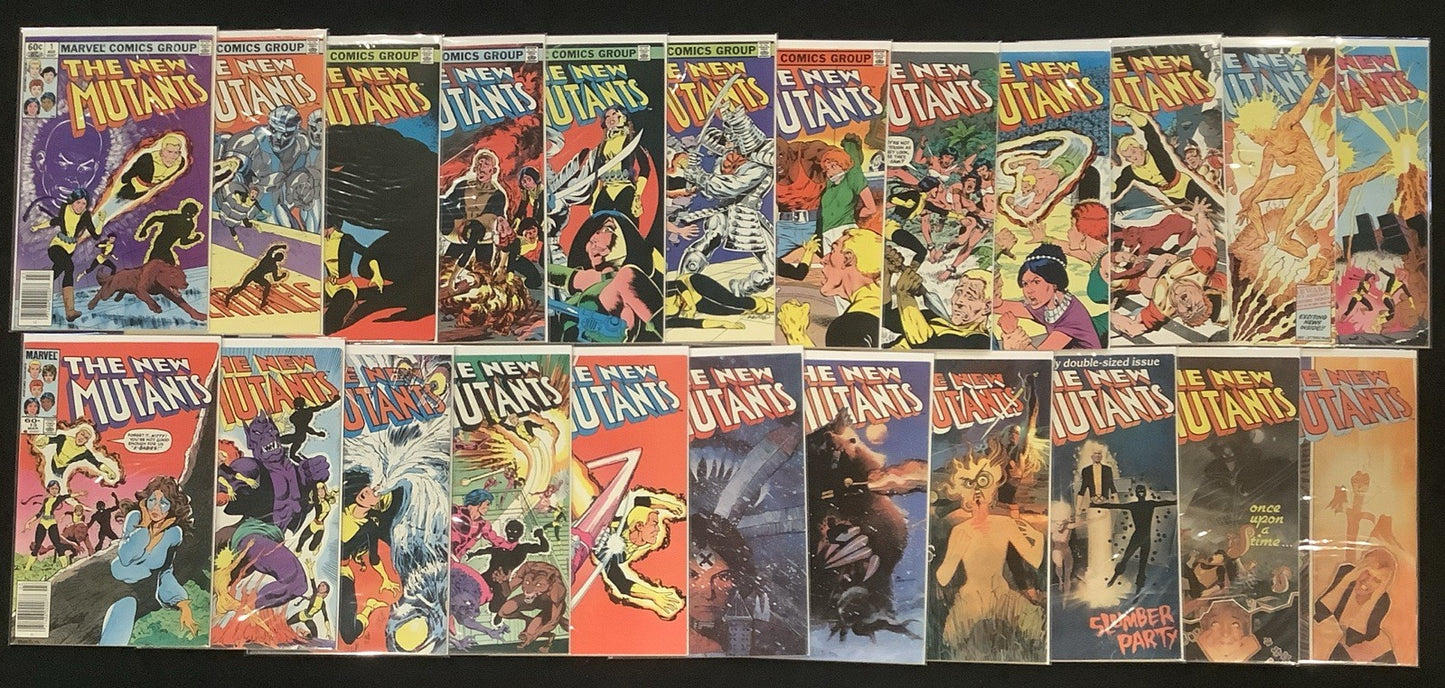 The New Mutants #1-23 Comic Lot, Chris Claremont, 1st Illyana Rasputin As Magik