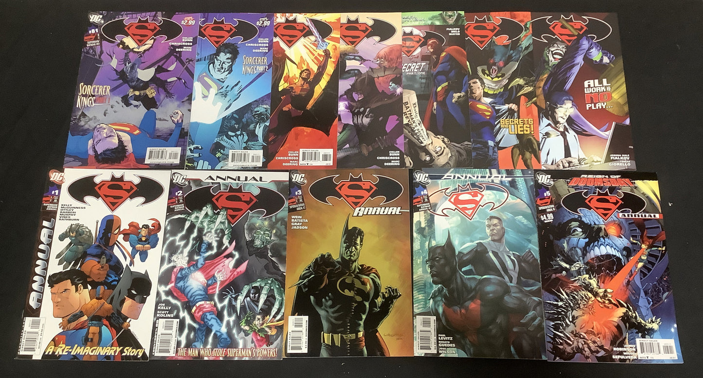 Superman/Batman #1-87(missing 43,45) Annuals Supergirl Origin, 1st Batman Beyond