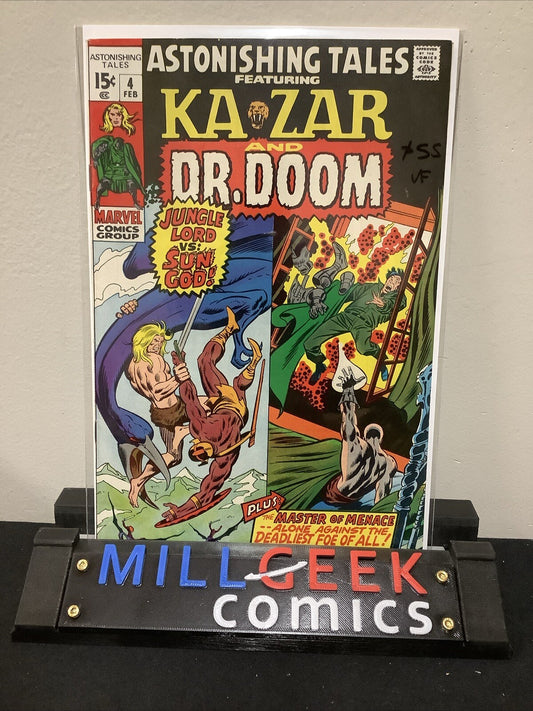 Astonishing Tales #4 (Marvel Comics February 1971) VF (8.0) John Buscema