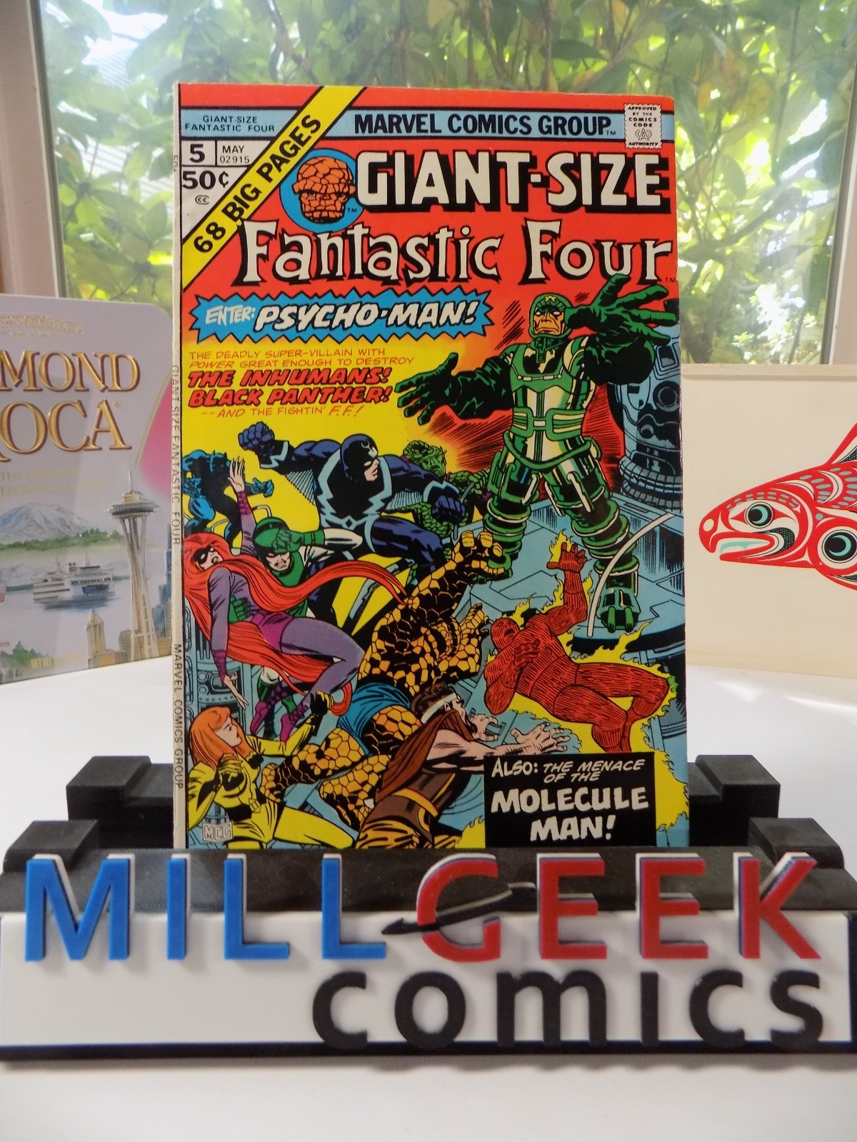Giant-Size Fantastic Four #5 Marvel Comic May 1975 Very Fine+