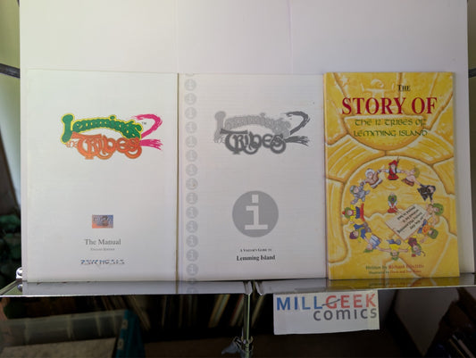 Lemmings 2: The Tribes Manual / Guidebook / Storybook (Amiga) -JD