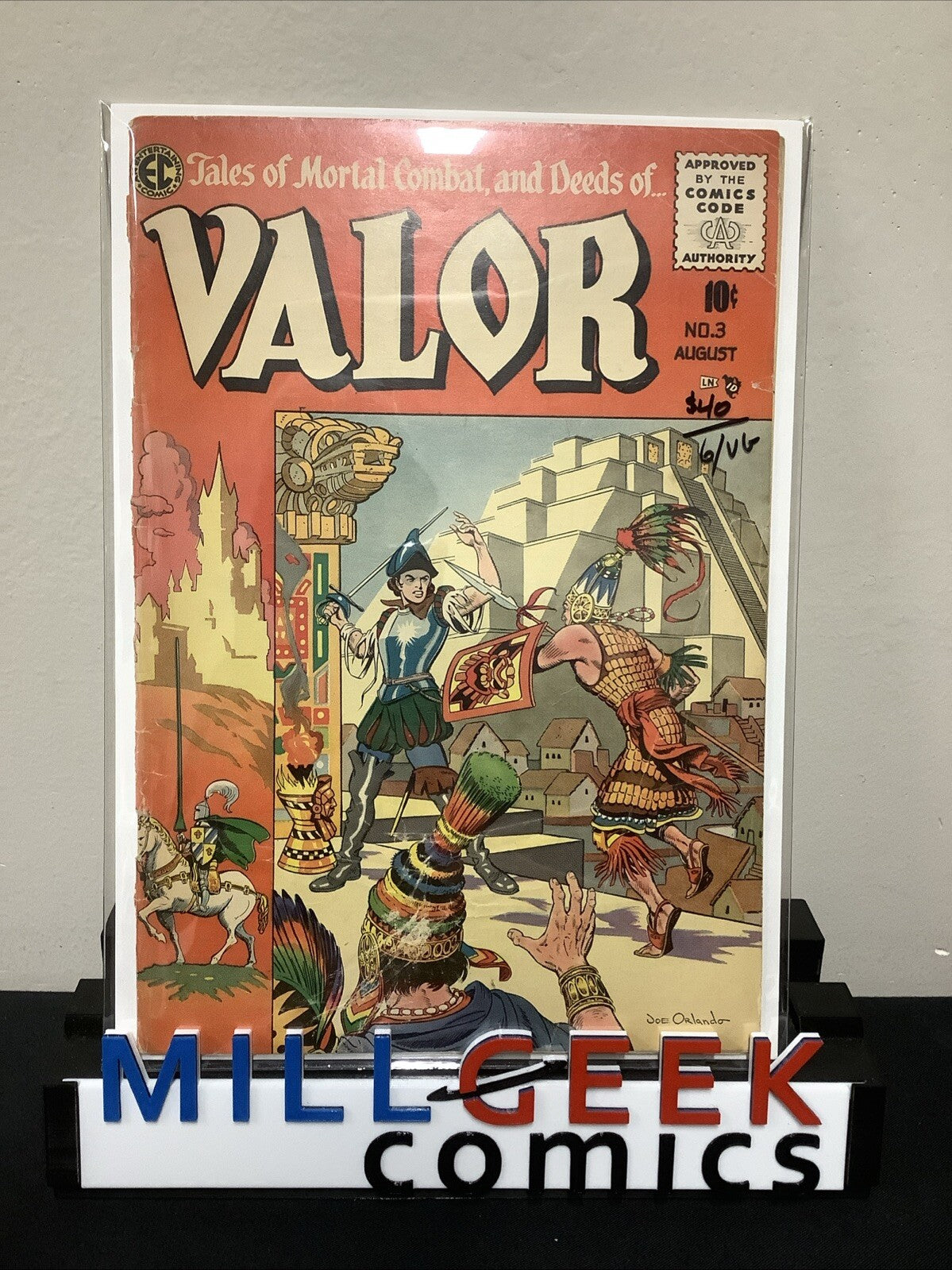 Valor #3 (EC Comics July-August 1955) G/VG (3.0) Joe Orlando