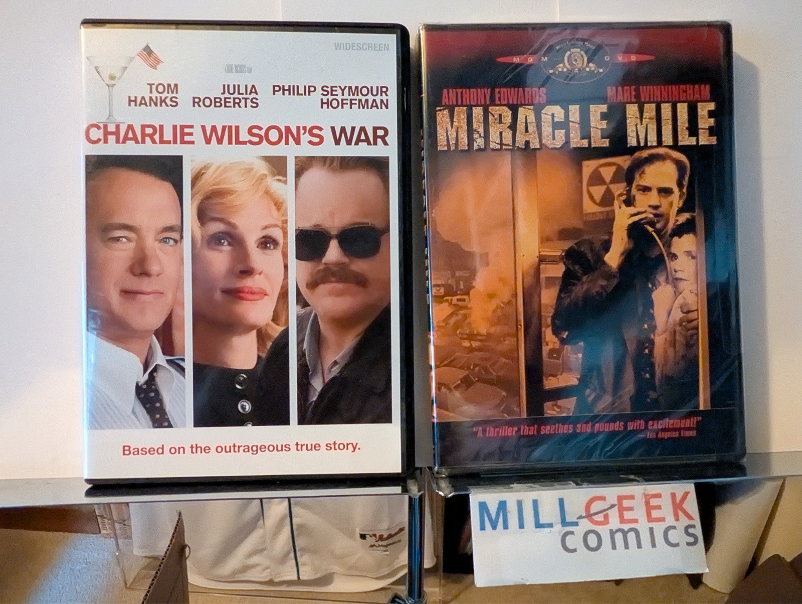 Charlie Wilson's War / Miracle Mile OOP, 2 Movie Set (DVD) Like New -JD