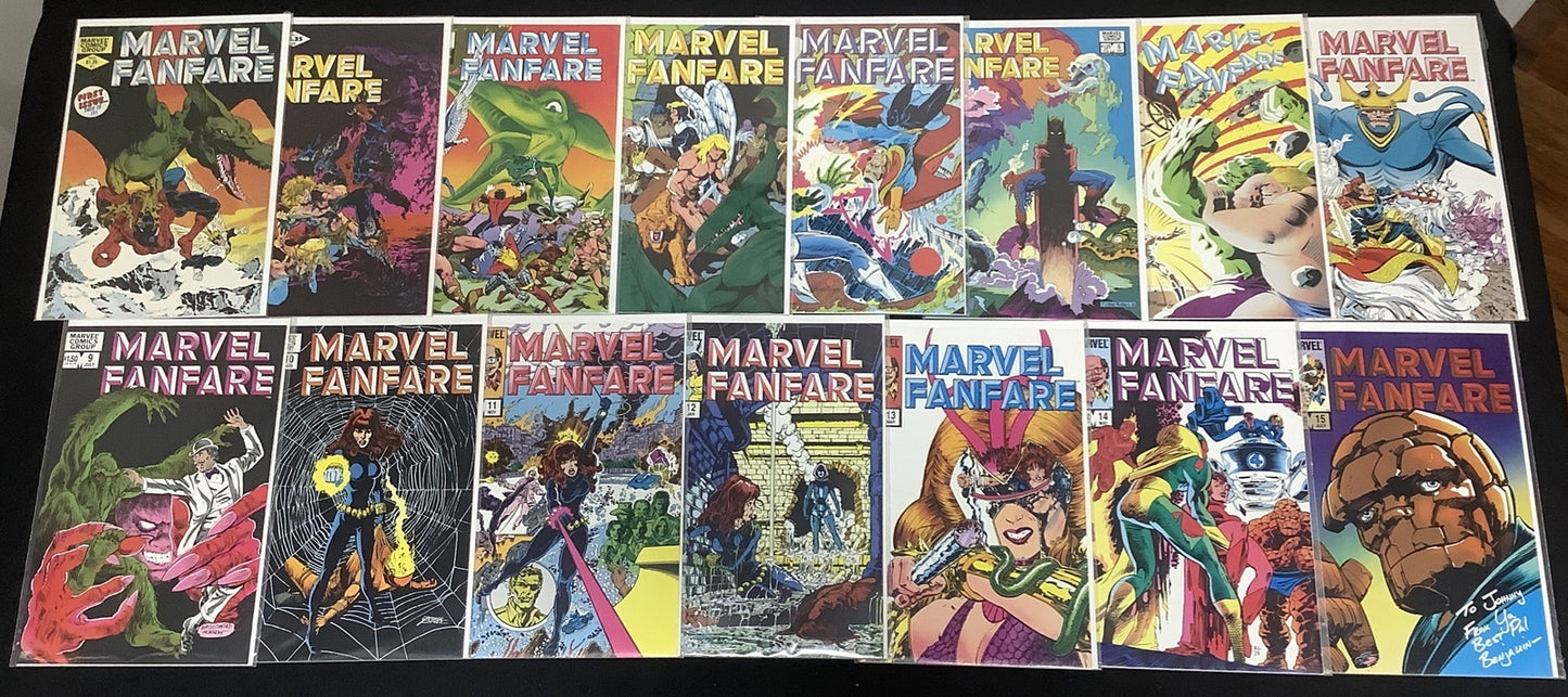 MARVEL FANFARE #1-60 Complete Comic Series, Marvel, 1st App Iron Maiden, Chiodo