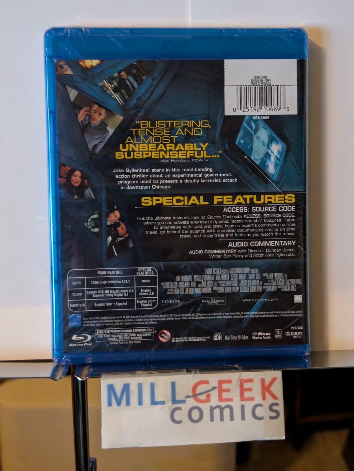 Source Code - Jake Gyllenhaal (Blu-ray, 2011) -JD