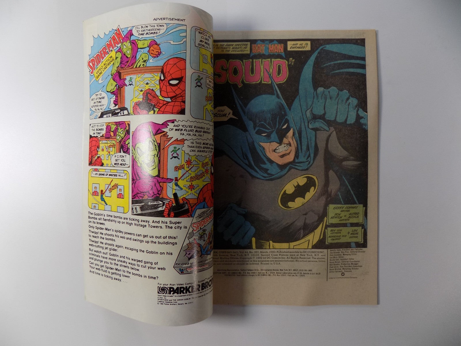 Batman #357 DC Comic March 1983 Very Fine w/ upside