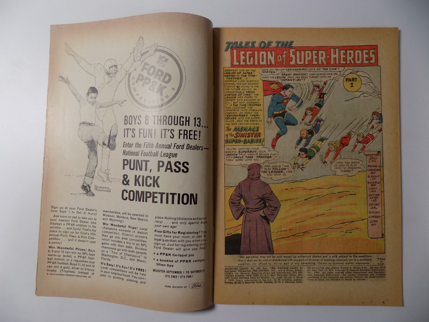Adventure Comics #338 DC Comics Fine- November 1965