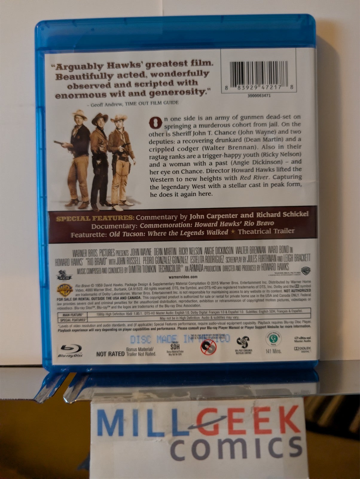 Rio Bravo / The War Wagon, John Wayne 2 Movie Set (Blu-ray) -JD