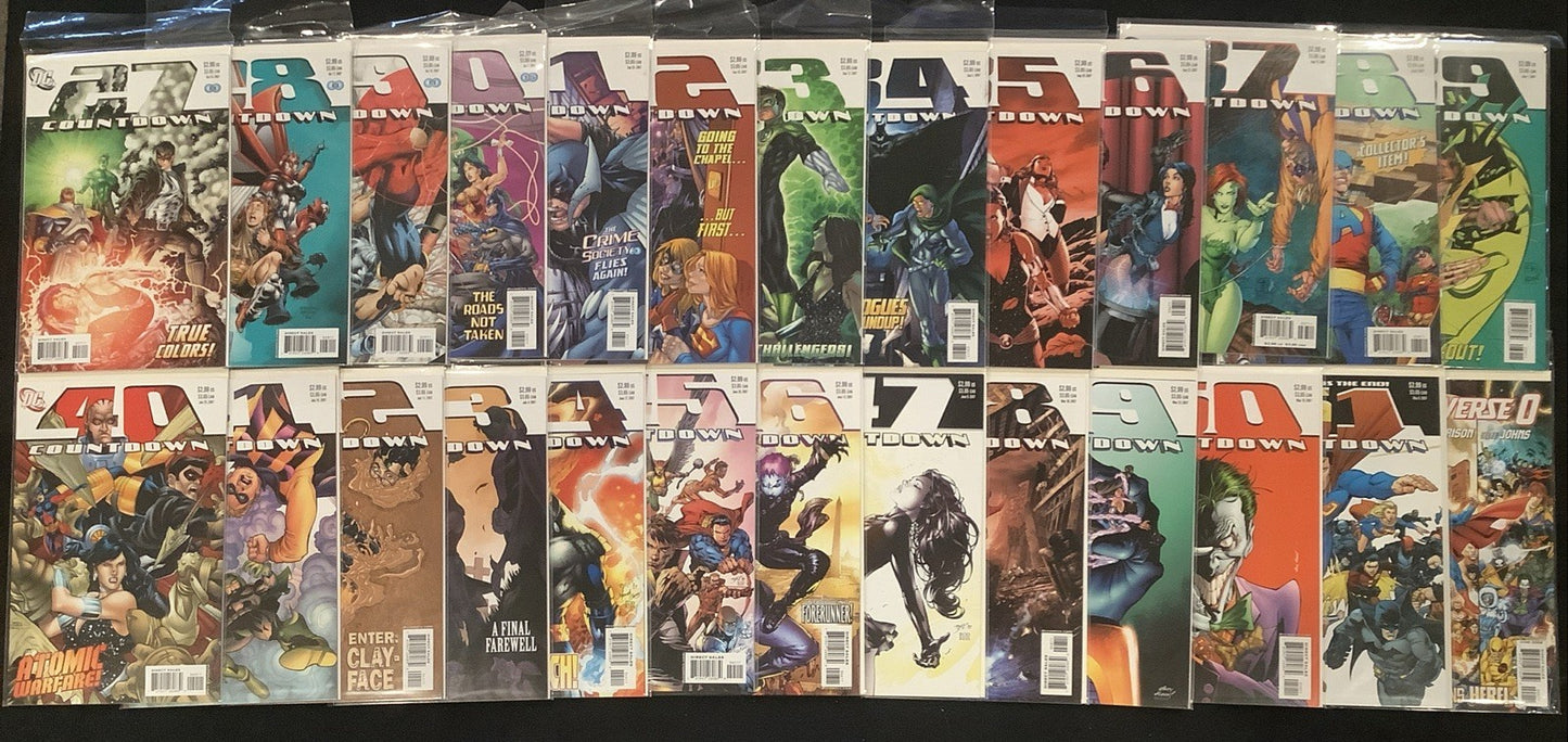 Countdown to Final Crisis #51-1 + DCU #0 Complete Comic Set, DC Comics,Paul Dini