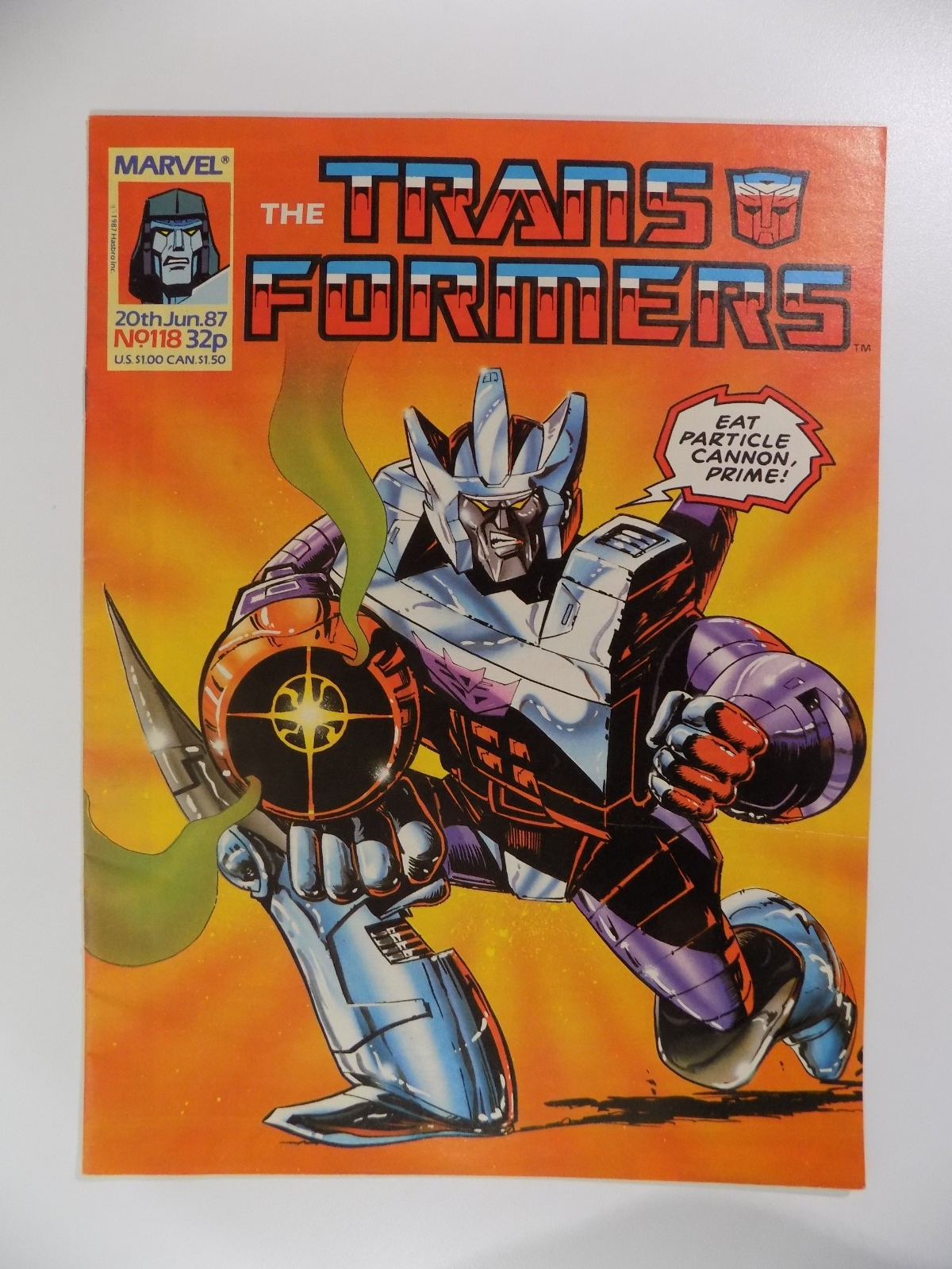Transformers #118 Marvel Comic England June 20th1987 Very Mint/Near Mint