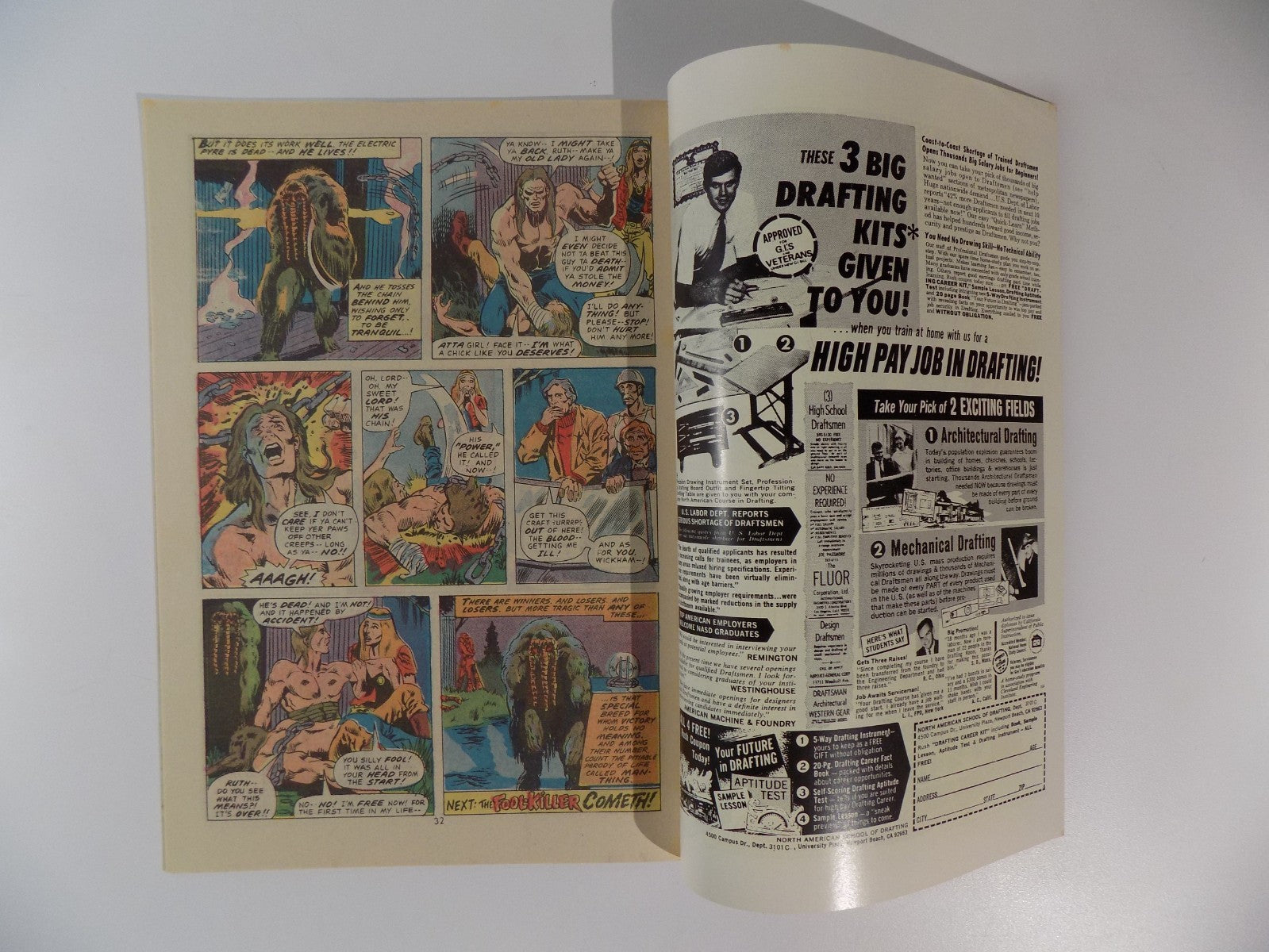 Man-Thing #2 Marvel Comic February 1974 Very Fine+