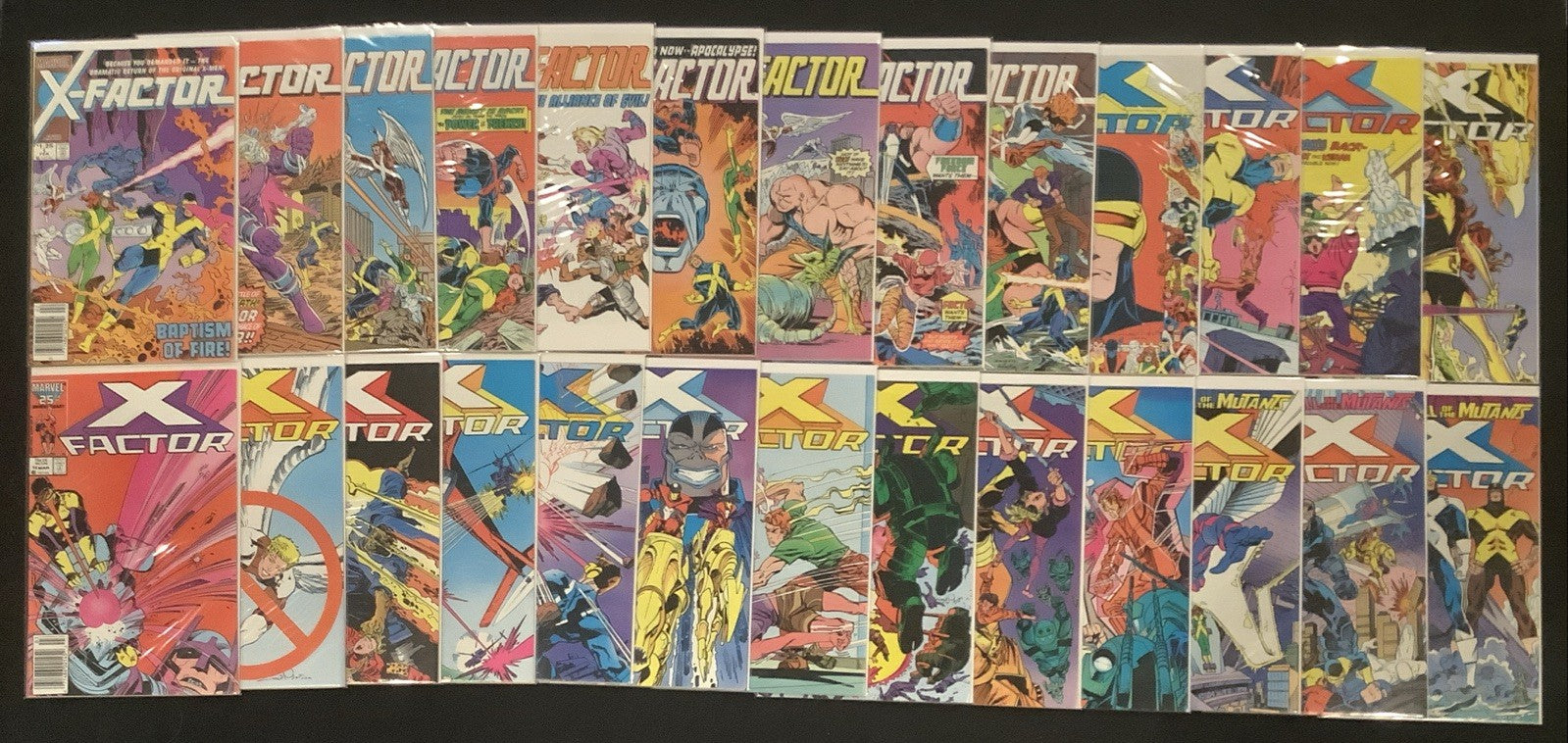X-Factor #1-26 Comic Lot, 1st Cameo And Full Appearance Of Apocalypse, Marvel