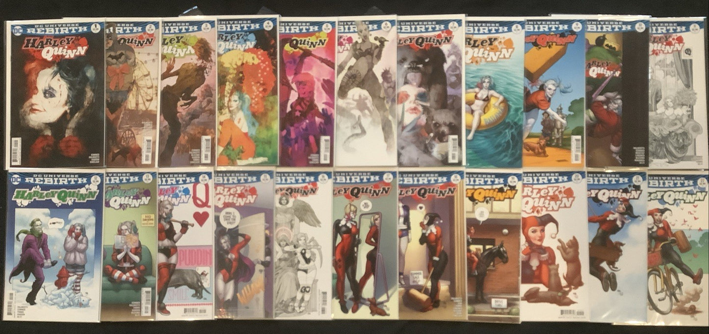 Harley Quinn #1-22 + Variant Covers Comic Lot, DC Comics, Amanda Conner, 2016