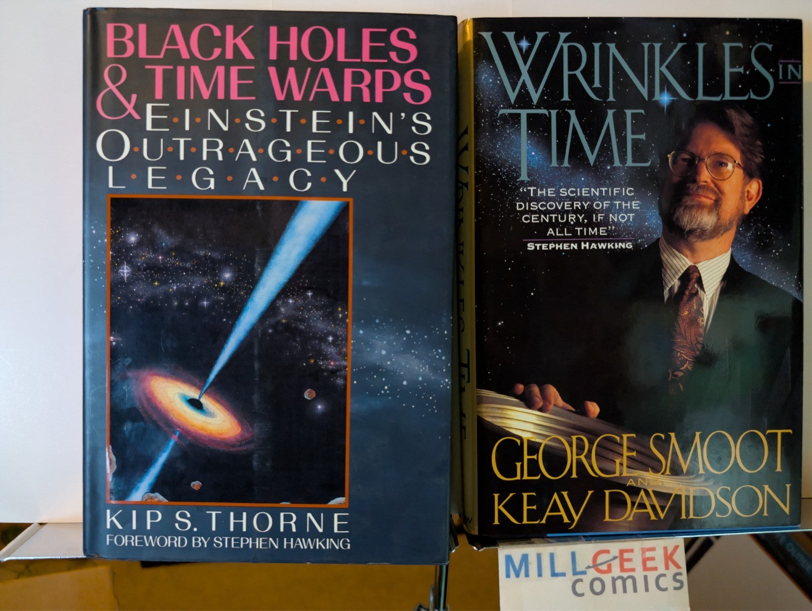 Black Holes & Time Warps / Wrinkles in Time, Thorne & Smoot, HC -JD
