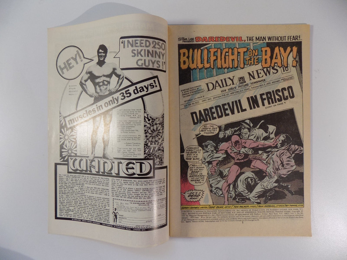 Daredevil #95 Marvel Comic January 1973 Very Fine-
