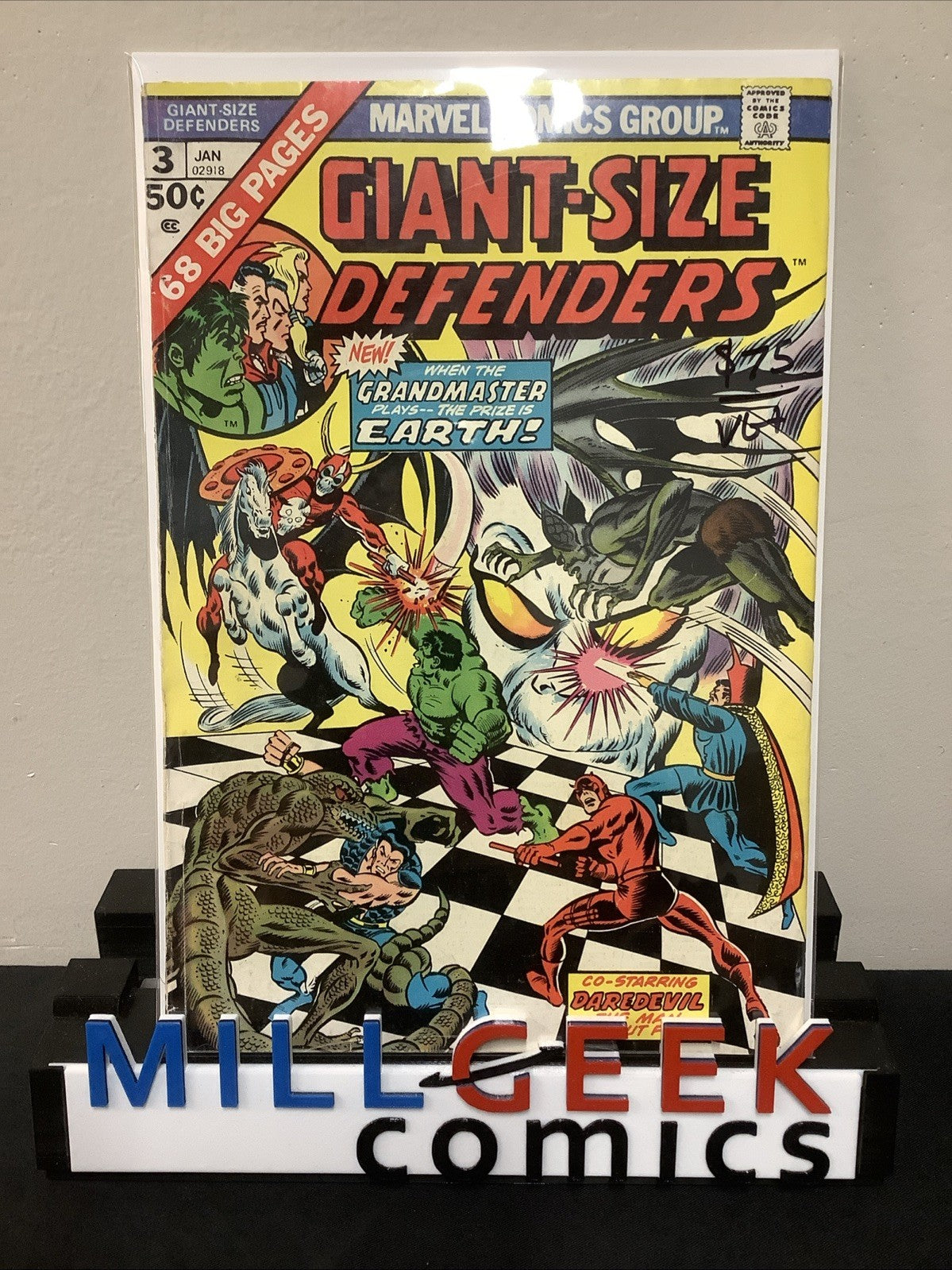 Giant-Size Defenders #3 (Marvel Comics January 1975) VG+ (4.5) Stan Lee