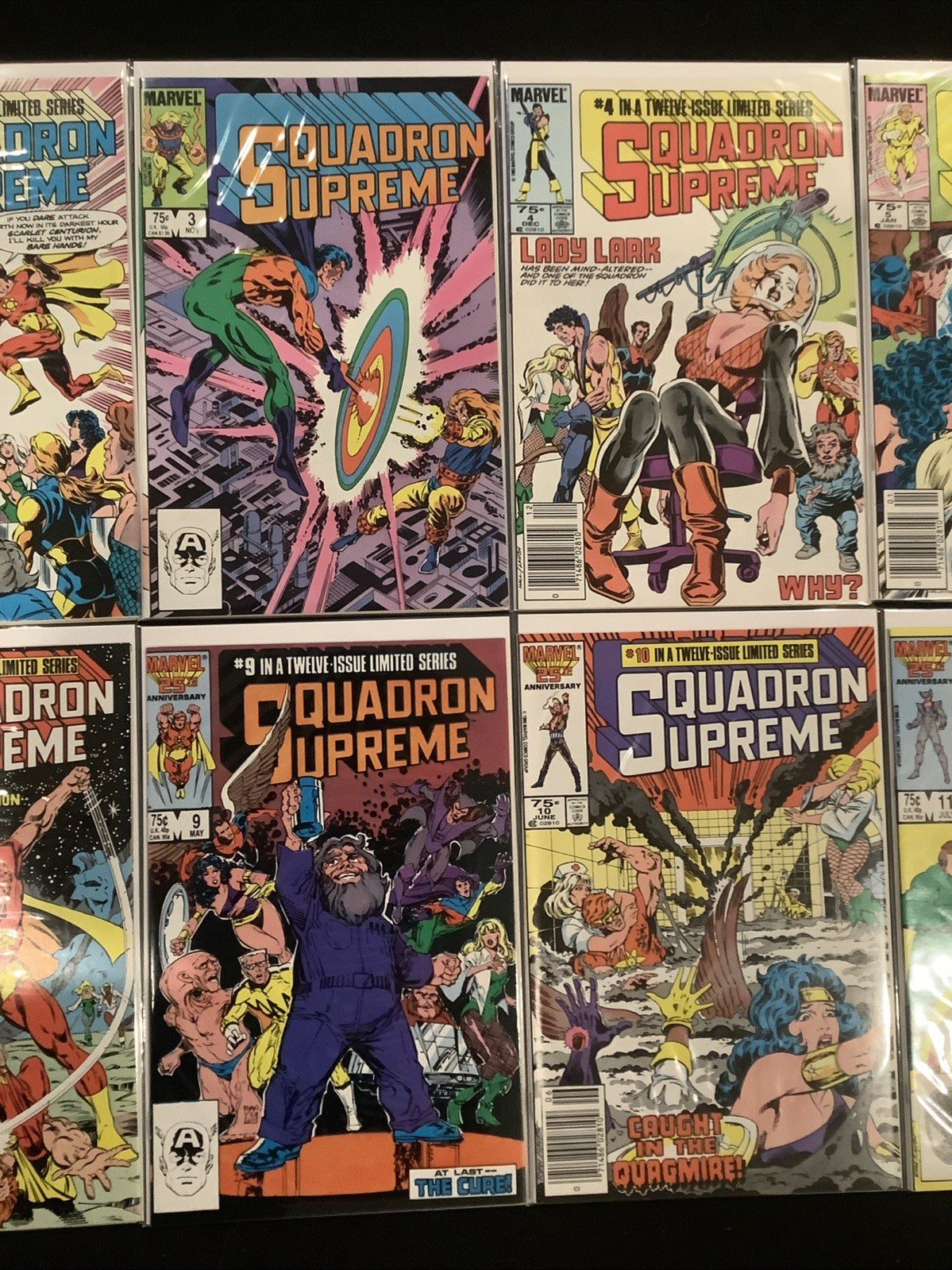 Squadron Supreme #1-12 Complete Comic Series, Marvel, Mark Gruenwald/Bob Hall