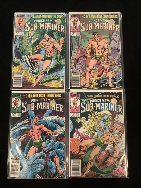 Prince Namor the Sub-Mariner #1-4 Complete Comic Set, Marvel, J.M. DeMatteis