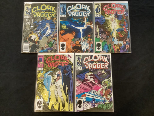 Cloak and Dagger #1-5 Comic Lot, Marvel, 1st App Brigid O’Reilly As Mayhem