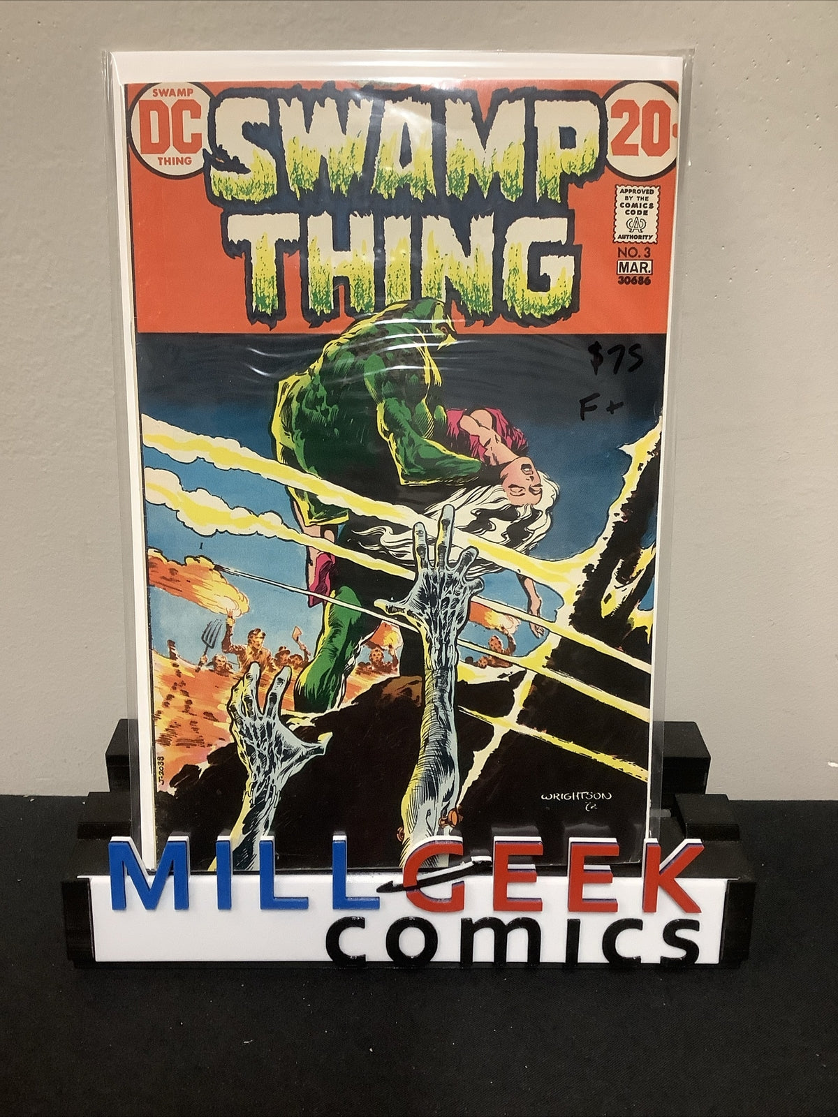 Swamp Thing #3 (1973) F+ (6.5) Len Wein/Bernie Wrightson, “The Patchwork Man”