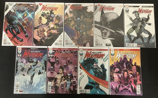 All-New Wolverine #21-29 Comic Lot, Marvel, Tom Taylor/Leonard Kirk, 2016