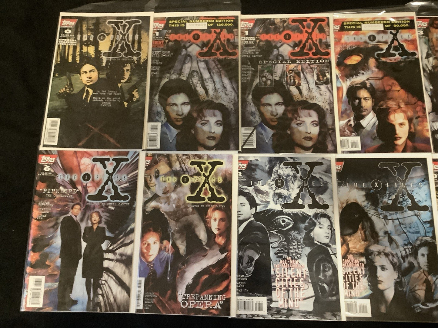 The X-Files #0-24 + Annuals #1-2 Comic Lot, Topps, #1 Numbered Variant, See Pics
