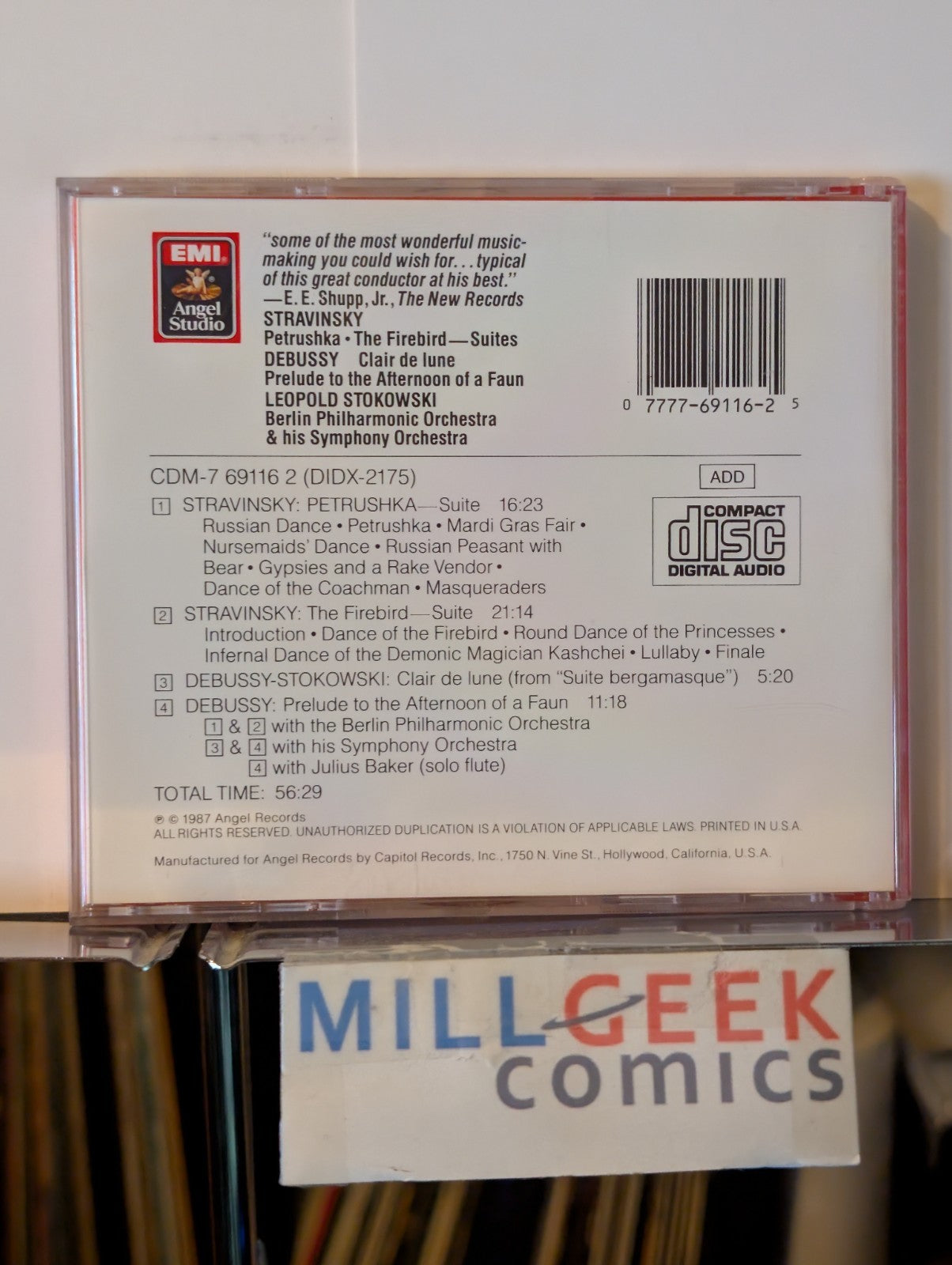 Stravinsky: Petrushka & Firebird, Debussy: Clair de Lune, Stokowski (CD) -JD