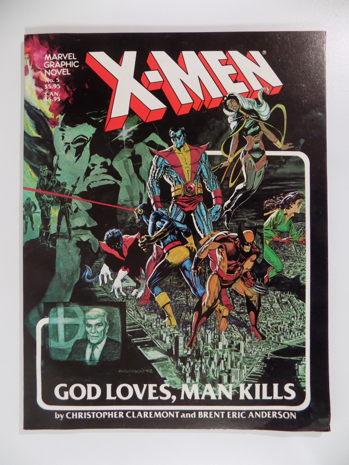 X-Men God Loves, Man Kills Marvel Graphic Novel #5 First Print 1982 Fine