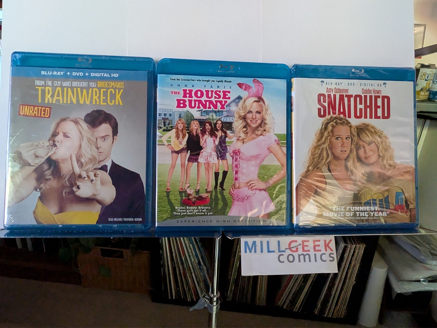 Trainwreck / The House Bunny / Snatched, 3 Comedy Movie Set (Blu-ray) -JD
