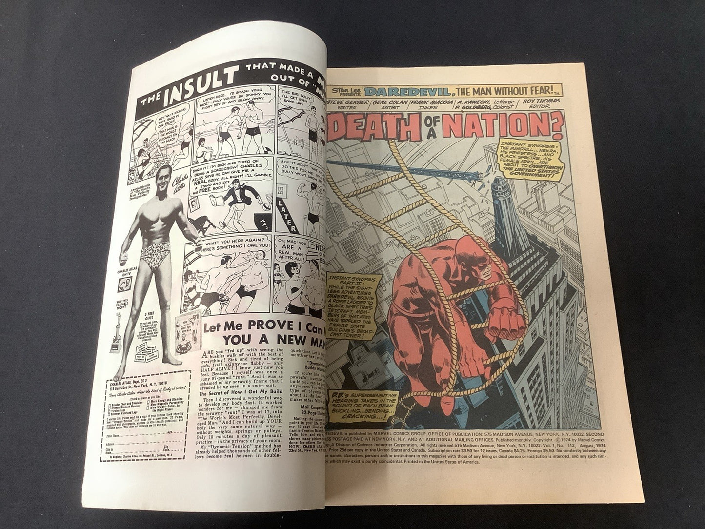 Daredevil #112 (Marvel Comics August 1974) VF/NM (9.0) Gene Colan/Steve Gerber