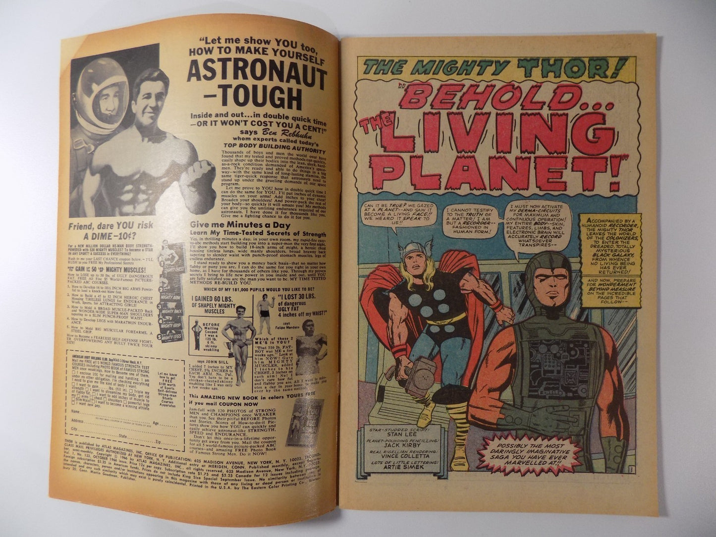 Thor #133 Marvel Comic October 1966 Fine